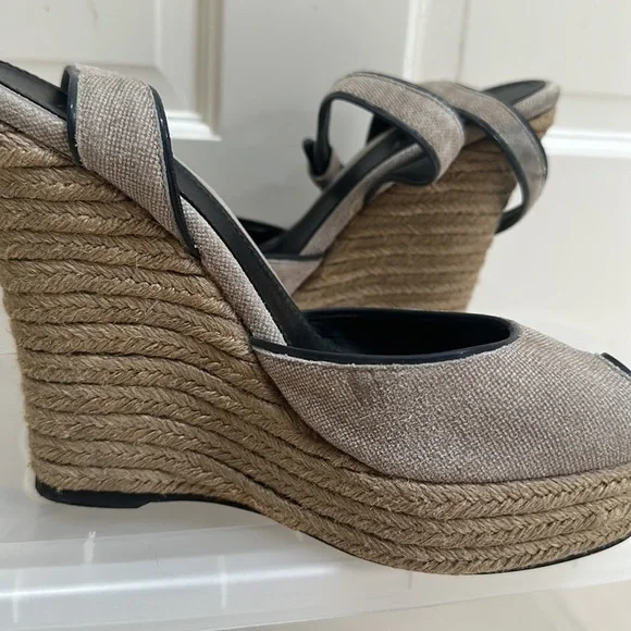 Theory peep toe espadrilles. 5” size 39​​​​​​​​​​​​​​​ - Picture 6 of 12